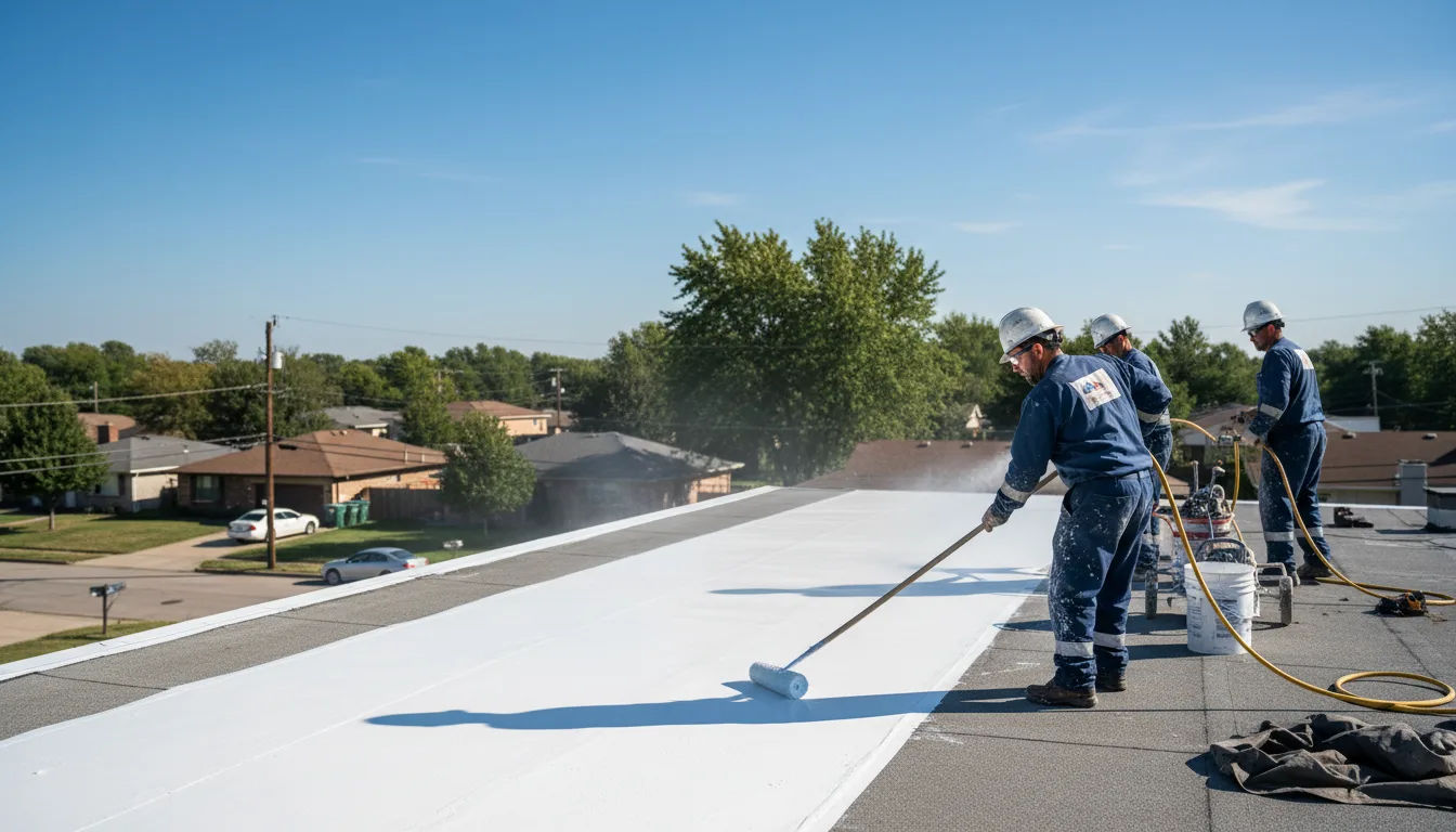 Commercial roof coating in Mount Holly, AR near me